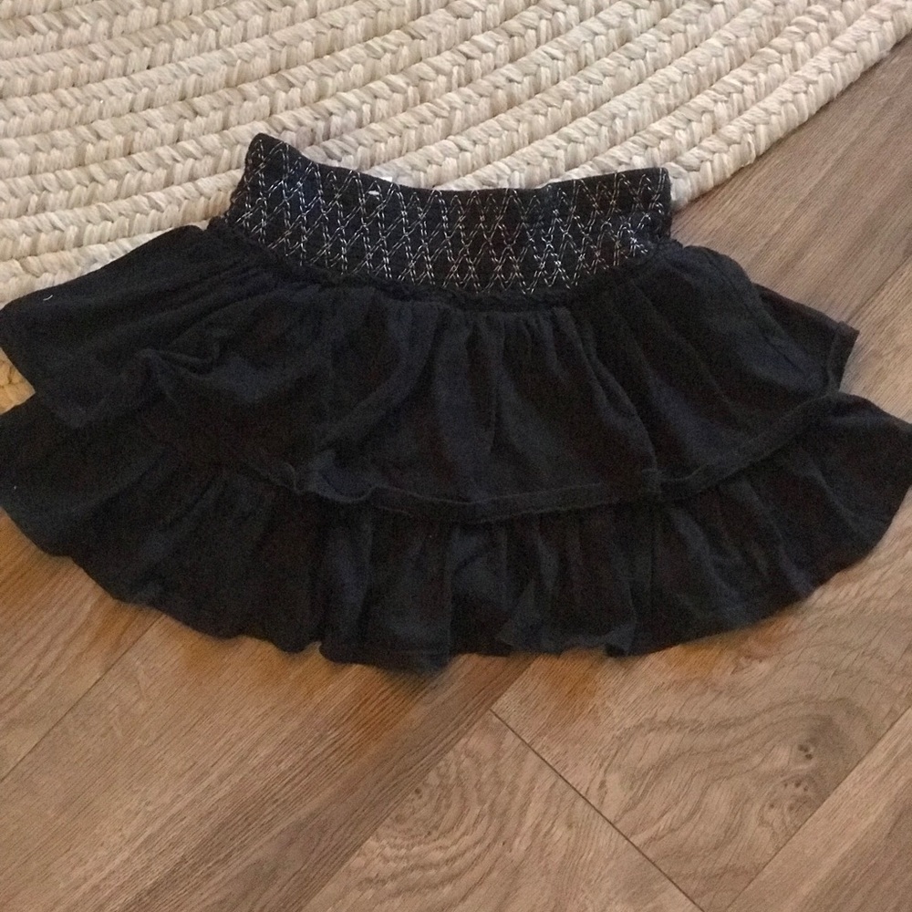 💜4/$10 3/$8 Blue frilled justice skirt w shorts - Picture 2 of 3